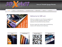 Tablet Screenshot of 3dxact.com